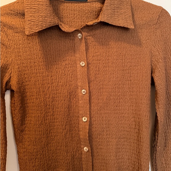 Cider Rust Button Down Shirt - Picture 2 of 6